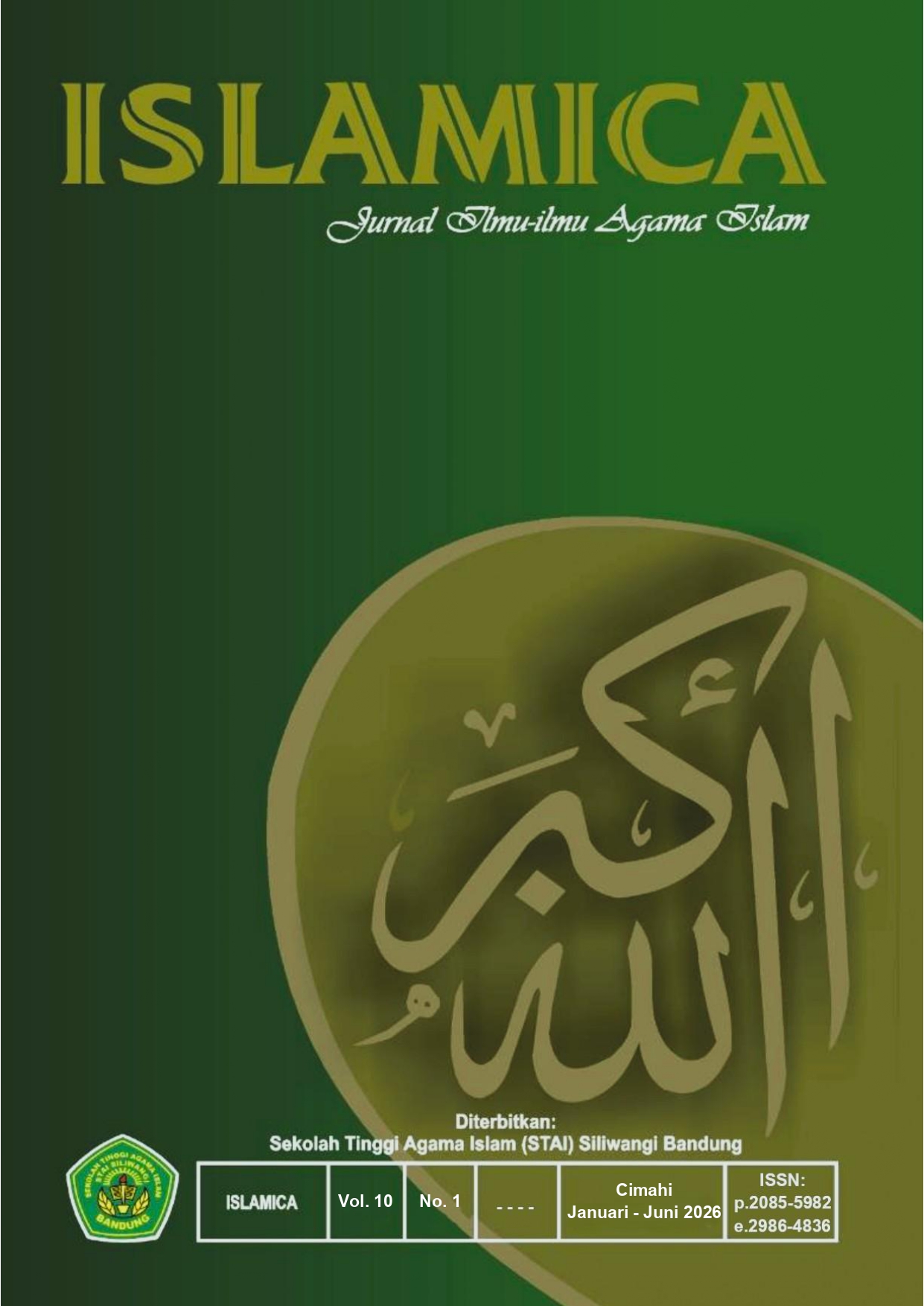 					Lihat Vol 10 No 1 (2026): ISLAMICA (On Progress)
				